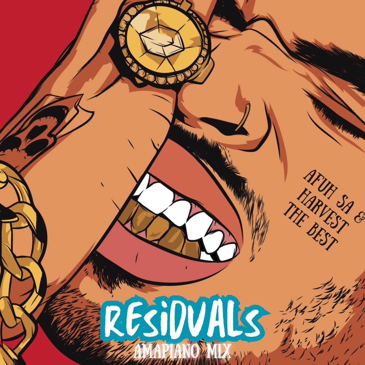 Residuals (Amapiano Version) - Single by Harvest the Best & Afuh SA album cover
