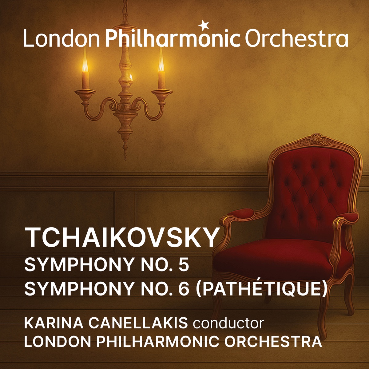 Karina Canellakis conducts Tchaikovsky by Karina Canellakis & London Philharmonic Orchestra album cover
