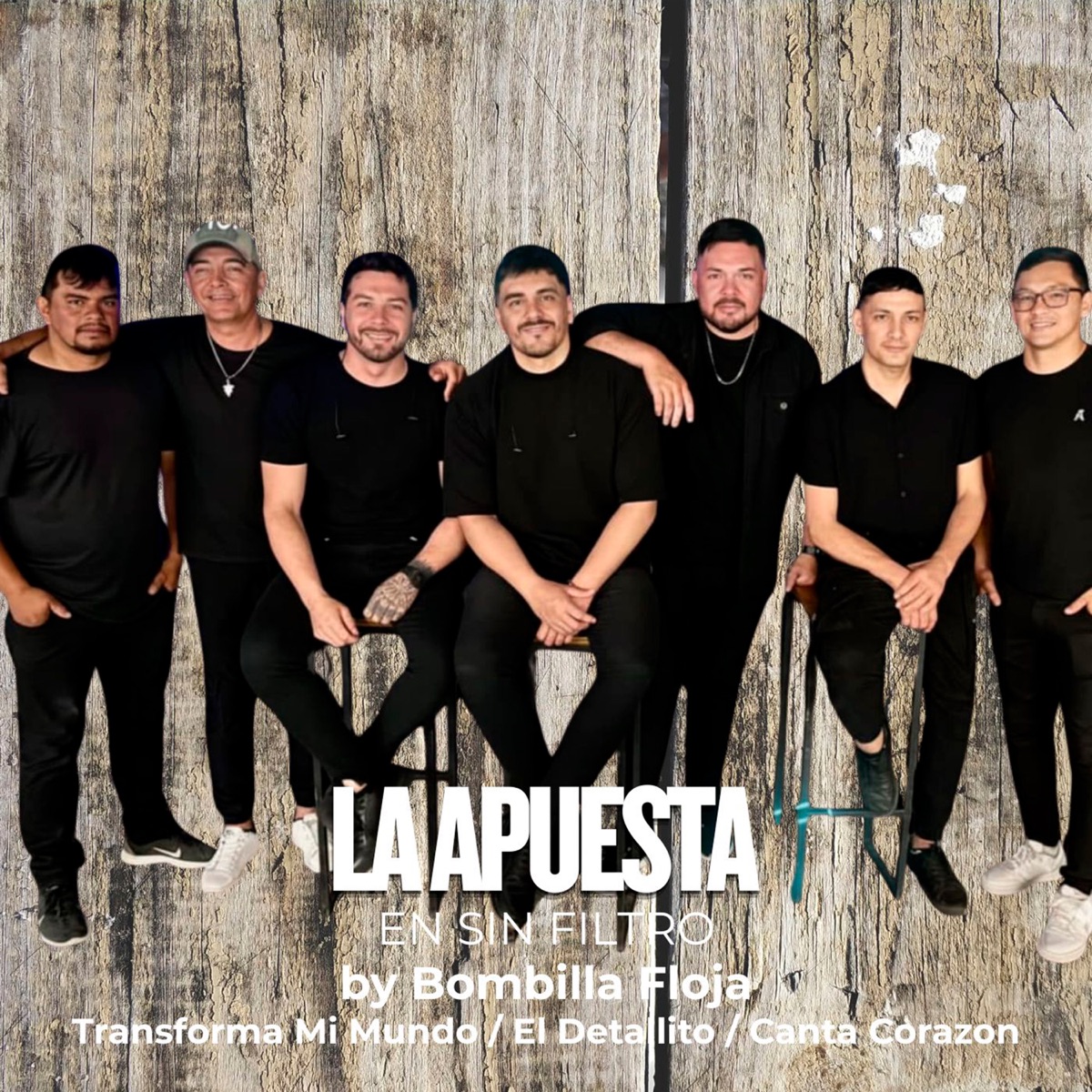 Transforma Mi Mundo / El Detallito / Canta Corazón / No Tienes Perro Que Te Ladre / Que No Se Enteren / A Chillar a Otra Parte (feat. La Apuesta) - Single by Bombilla Floja album cover