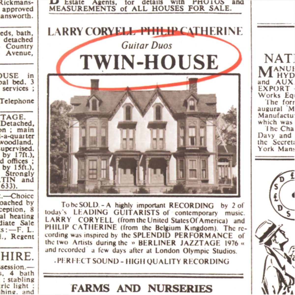 Twin-House by Larry Coryell & Philip Catherine album cover