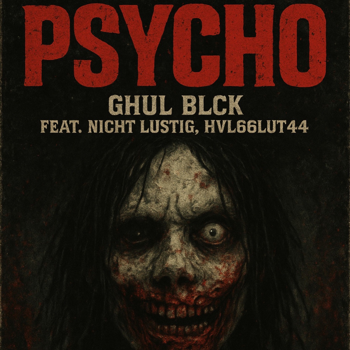 Psycho - Single by GHUL BLCK, Hvl66lut44 & Nicht Lustig album cover