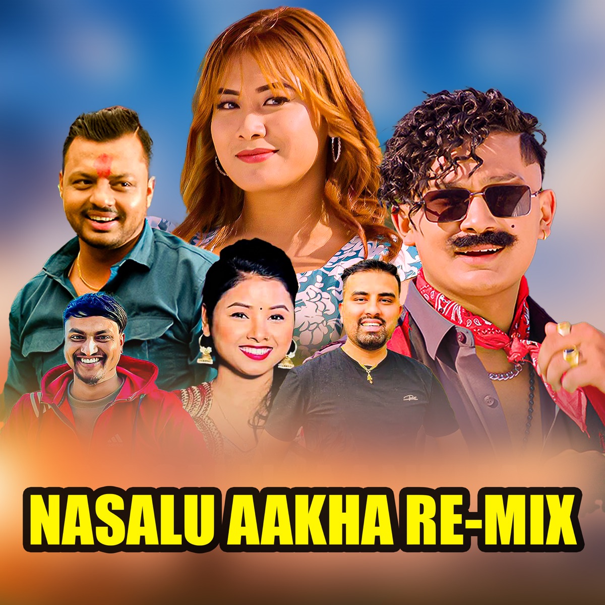 NASALU AAKHA RE-MIX (feat. Jivan Sigdel) - Single by Puskal Bhattarai, Gamesh Adhikari & Asmita Dallakoti album cover