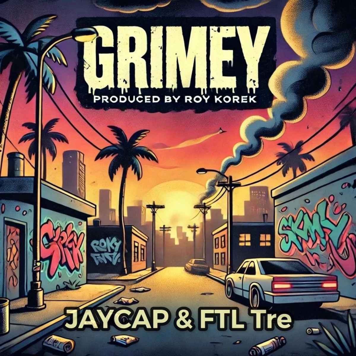 GRIMEY (feat. JayCap & FTL Tre) - Single by Roy Korek Beats album cover