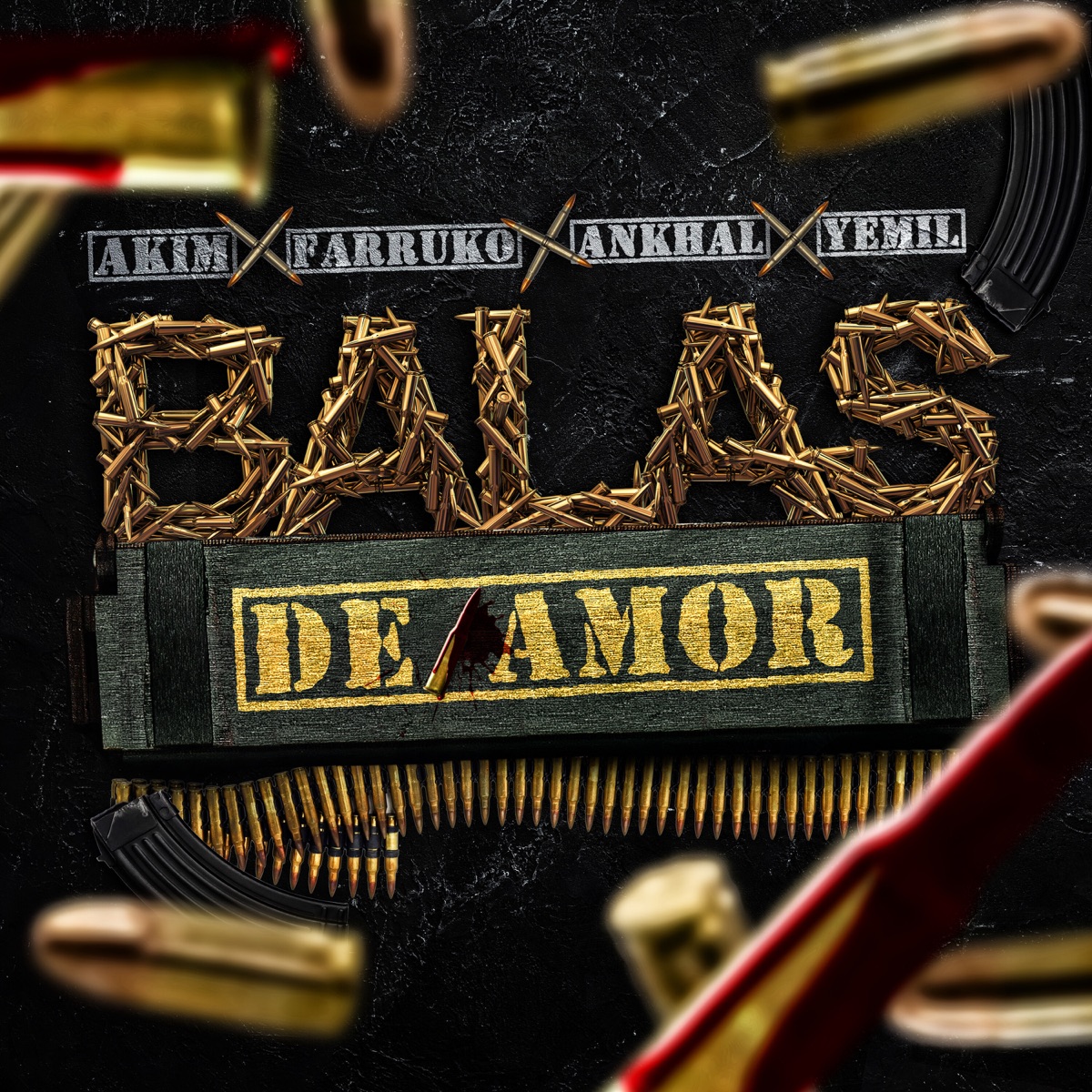 Balas De Amor (feat. Yemil) - Single by Akim, Farruko & Ankhal album cover