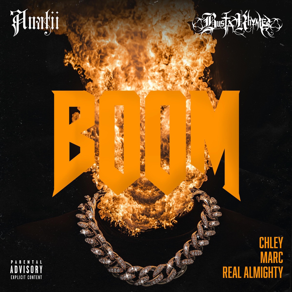 BOOM (feat. Marc & Almighty) - Single by ANATII, Busta Rhymes & Chley album cover