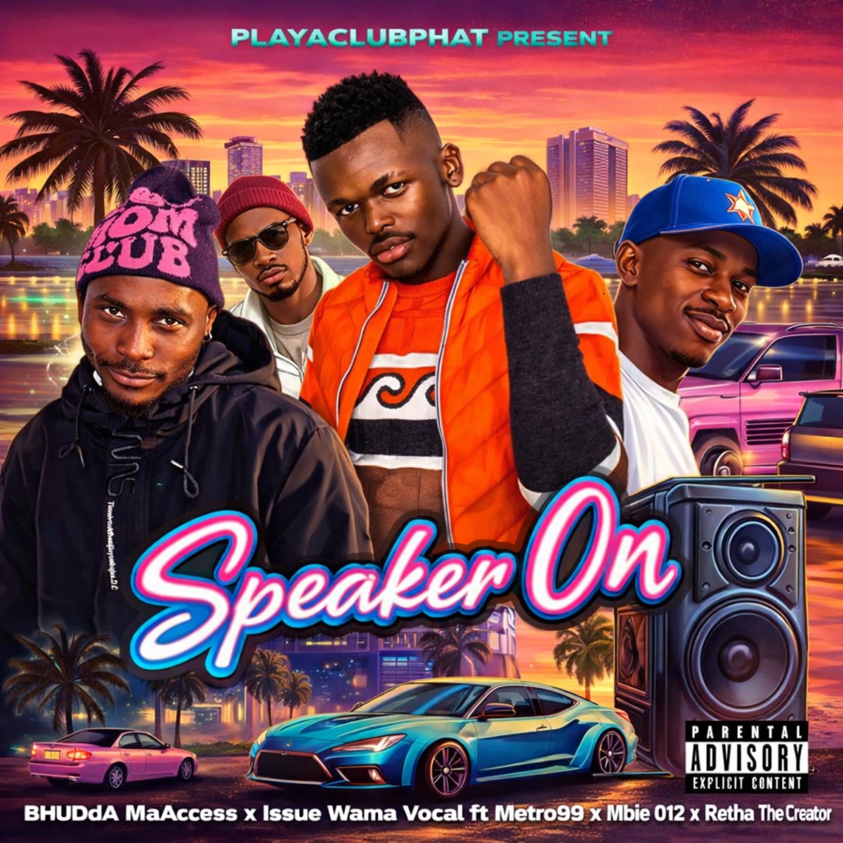 Speaker On - Single by Bhudda MaAccess, Issue Wama Vocal, Retha The Creator, mbie 012 & Metro 99 album cover