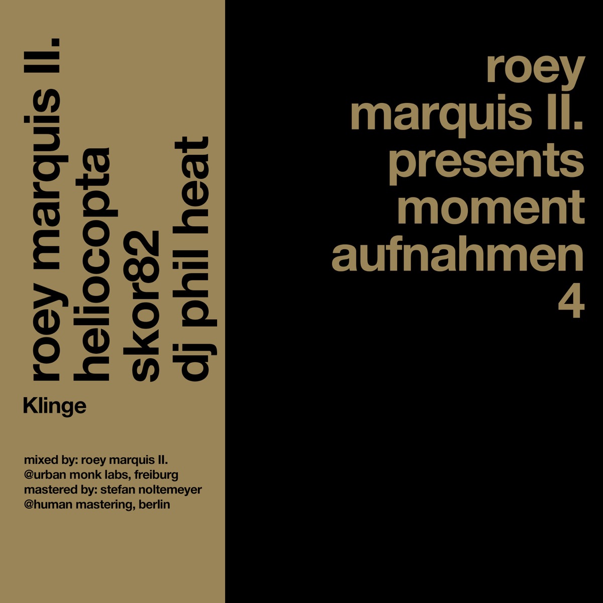 Klinge (feat. DJ PhilHeat) - Single by Roey Marquis II, Heliocopta & Skor82 album cover