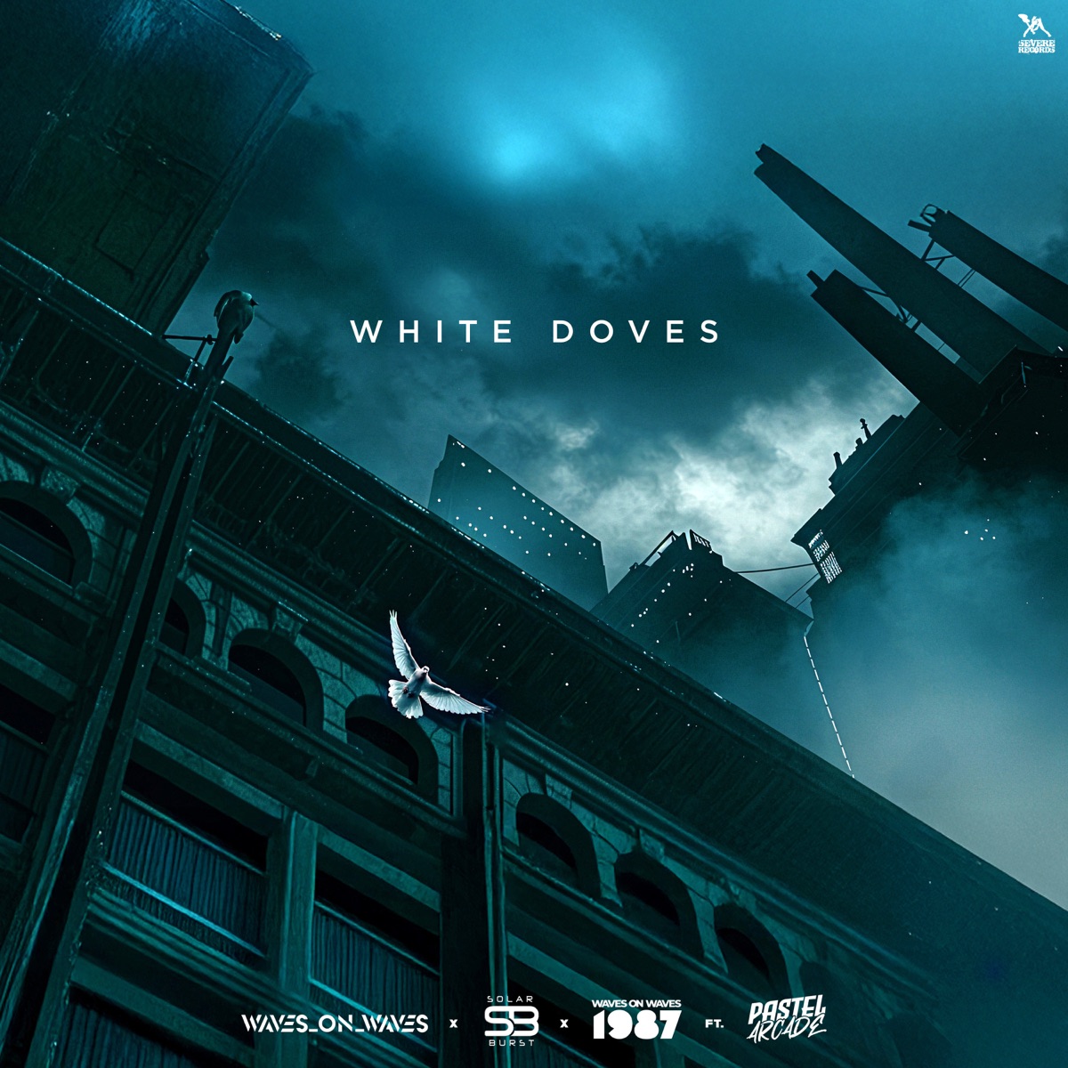 White Doves (feat. Pastel Arcade) - Single by Waves_On_Waves, Solar Burst & Waves On Waves 1987 album cover