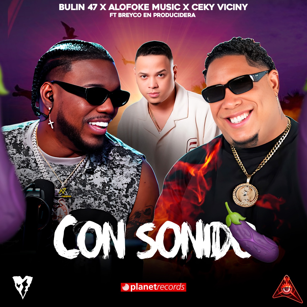 Con Sonido - Single by Bulin 47, Alofoke Music & Ceky Viciny album cover