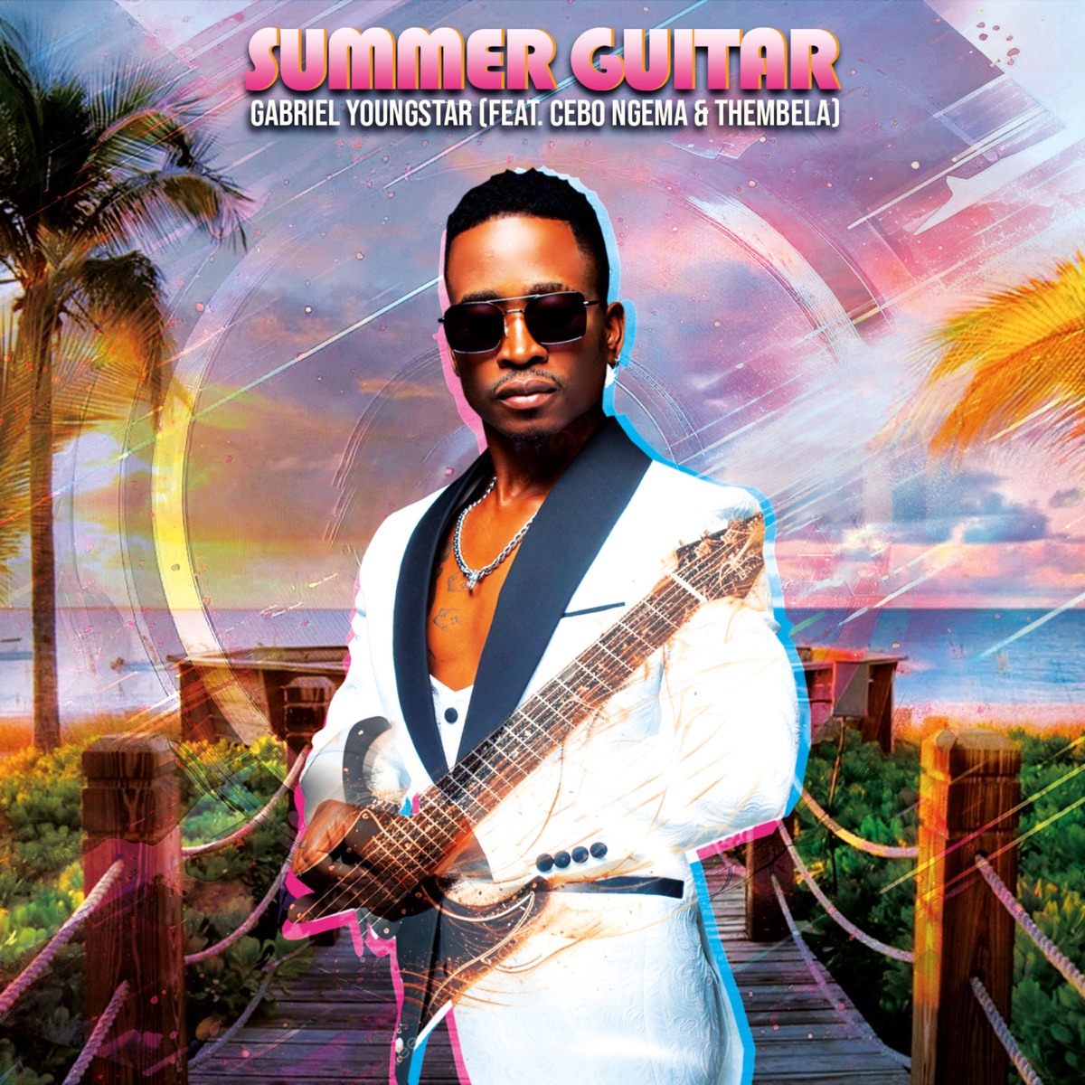 Summer Guitar (feat. Cebo Ngema & Thembela) - Single by Gabriel YoungStar album cover