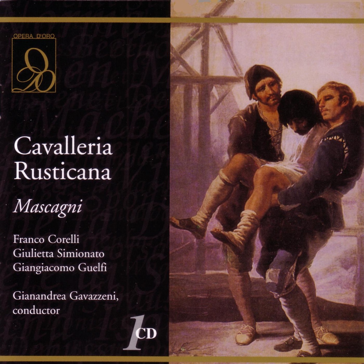 Mascagni: Cavalleria Rusticana (Live) by Franco Corelli, Gianandrea Gavazzeni, Giangiacomo Guelfi & Giulietta Simionato album cover