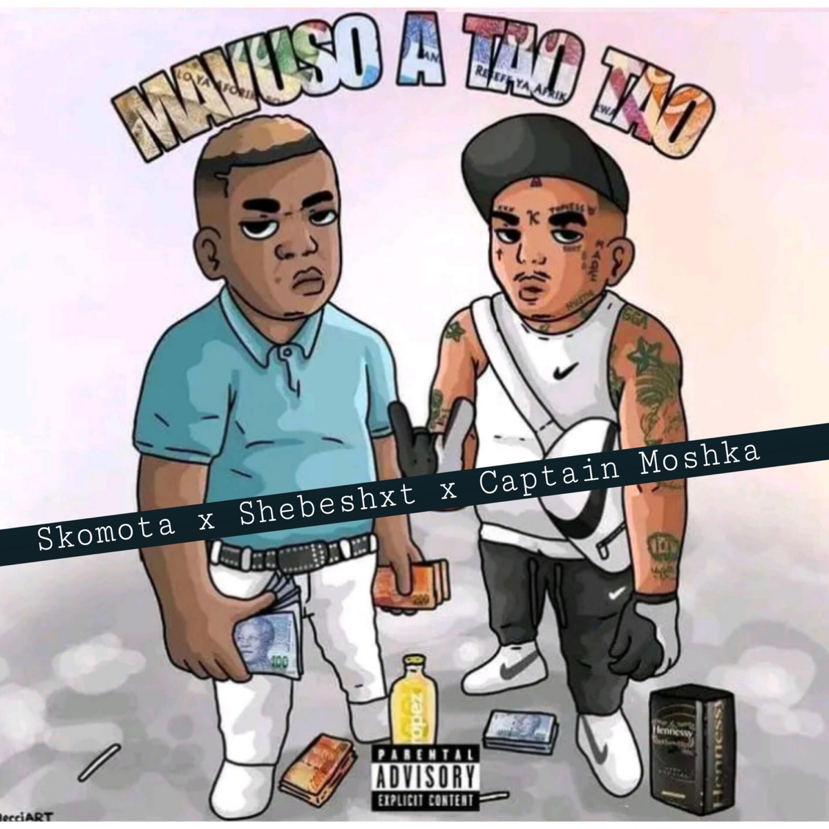 Mavuso A tao (feat. Skomota & Shebeshxt) [Remix] - Single by Captain Moshka album cover