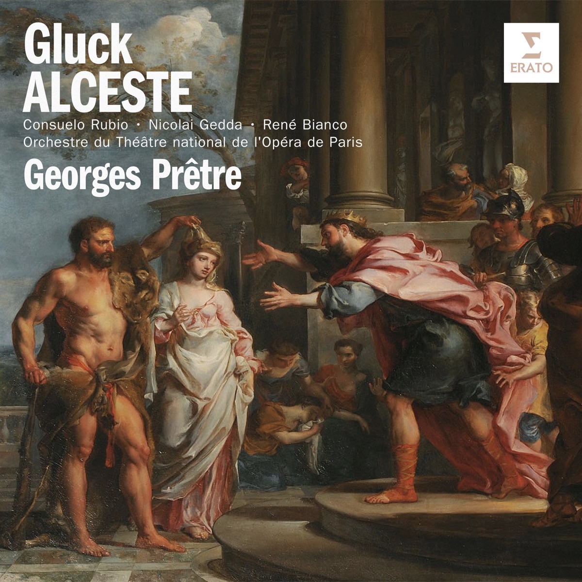 Gluck: Alceste, Wq. 44 by René Bianco, Georges Prêtre, Paris Opera Orchestra, Consuelo Rubio & Nicolai Gedda album cover