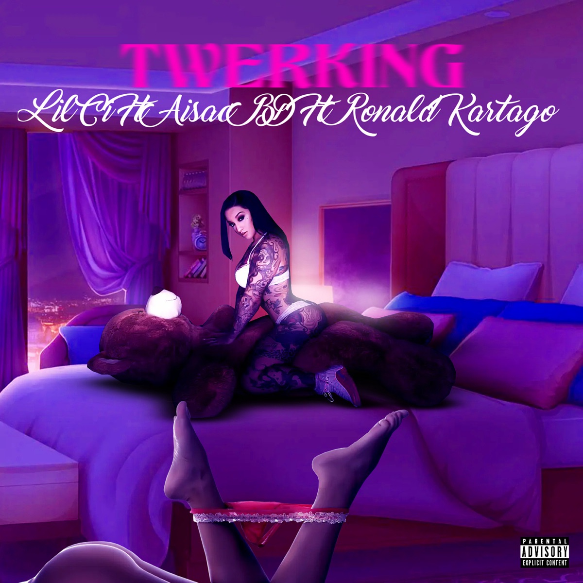 Twerking (feat. Ronald Kartago & Aisac b.d) - Single by Lil Ci album cover