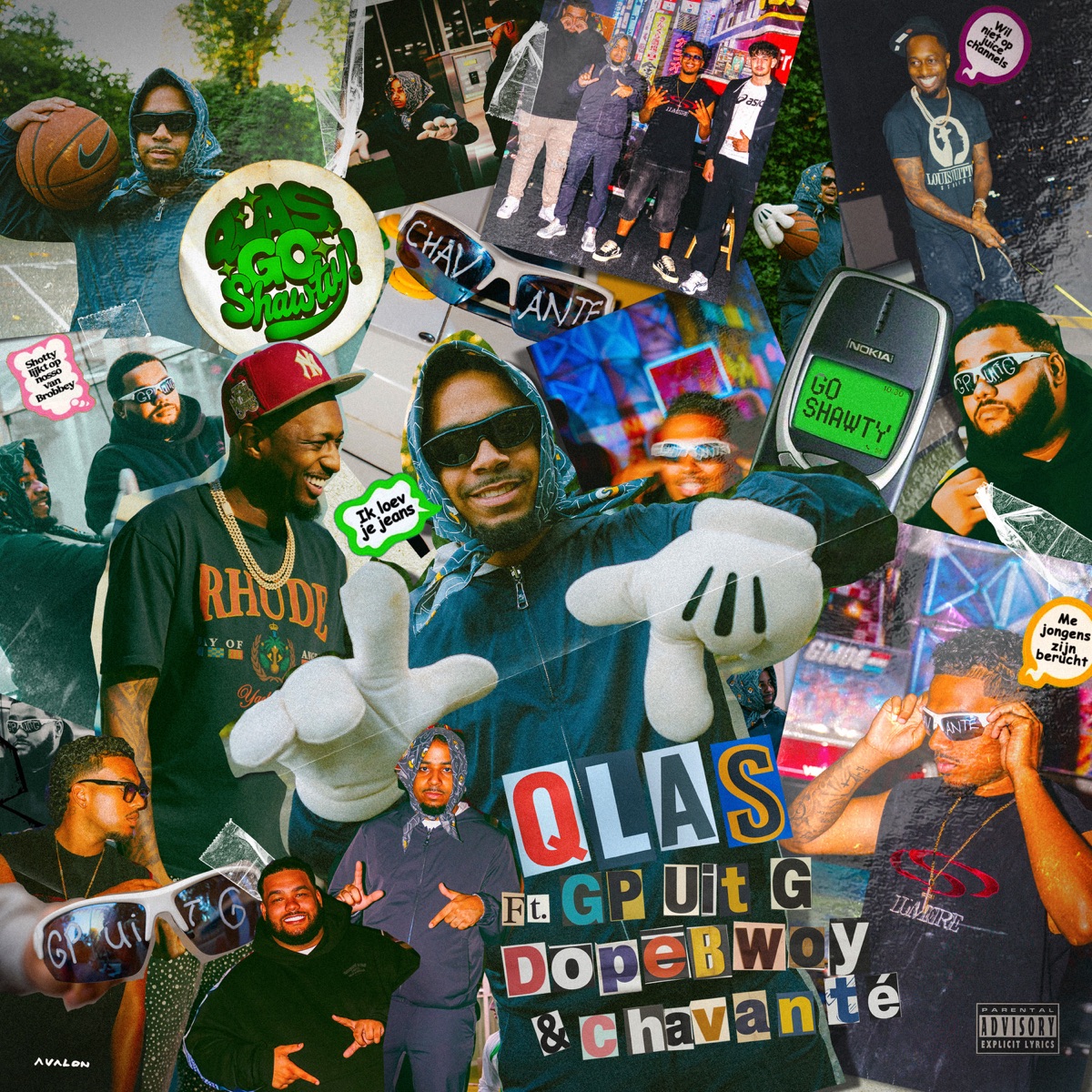 Go Shawty (feat. GP UIT G, Chavanté & Dopebwoy) - Single by Qlas album cover