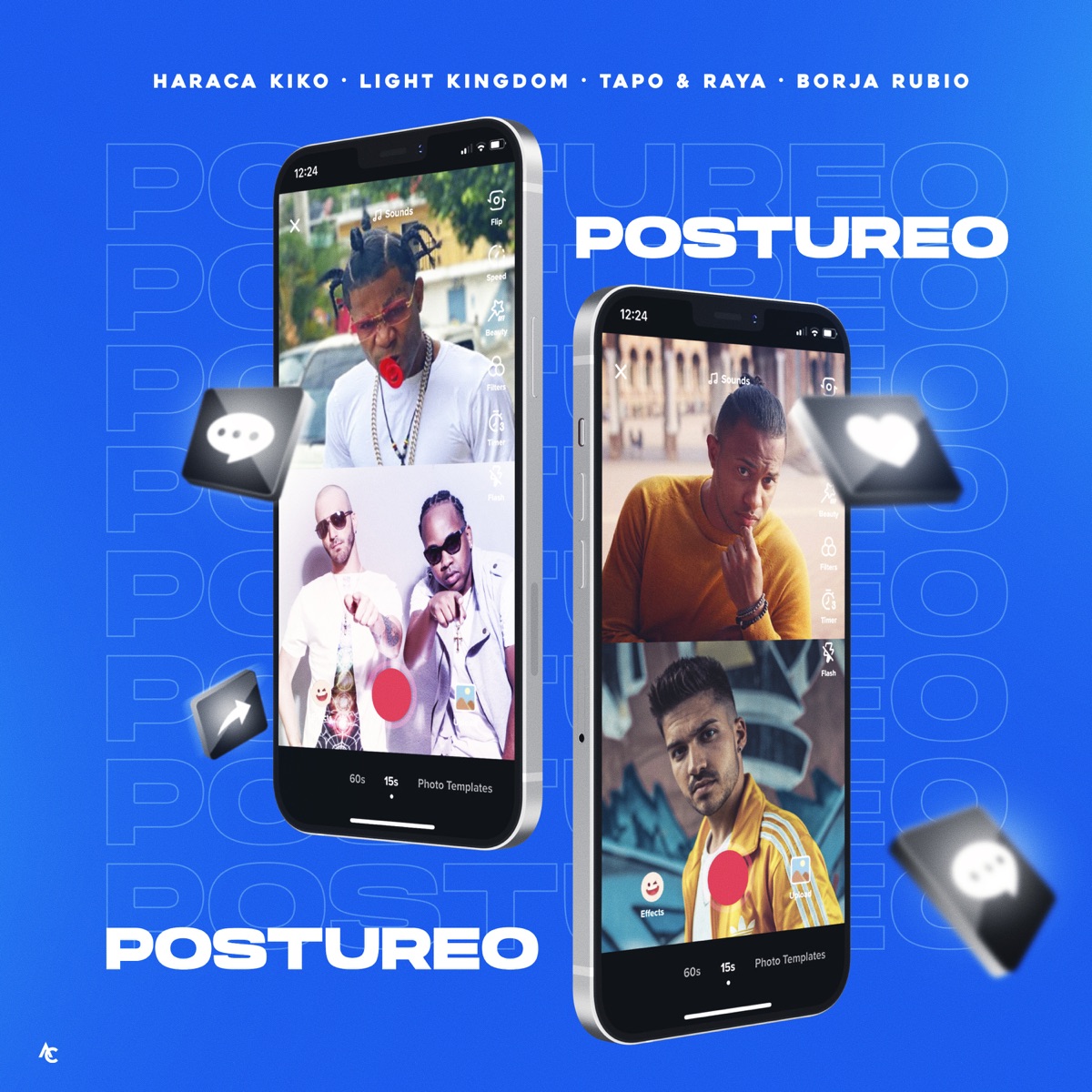 Postureo (feat. Tapo & Raya) - Single by Haraca Kiko, Light Kingdom & Borja Rubio album cover