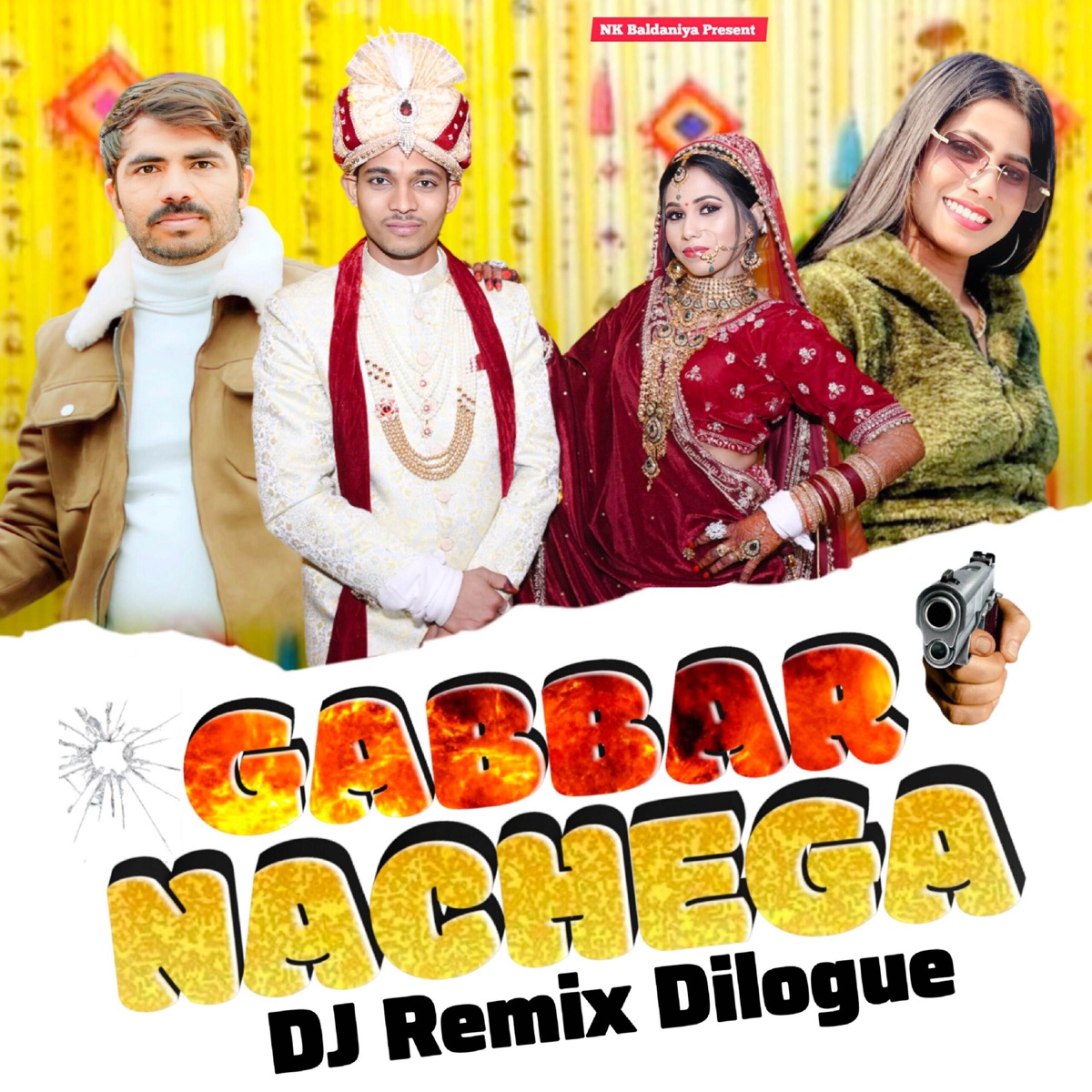 Gabbar Nachega Remix (feat. Amit baisla, DJ Swam & Moni Hooda) - Single by Neetu Gadariya album cover