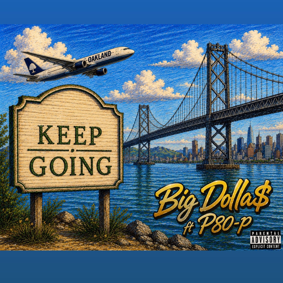Keep going (feat. P80-p) - Single by Big Dolla$ album cover