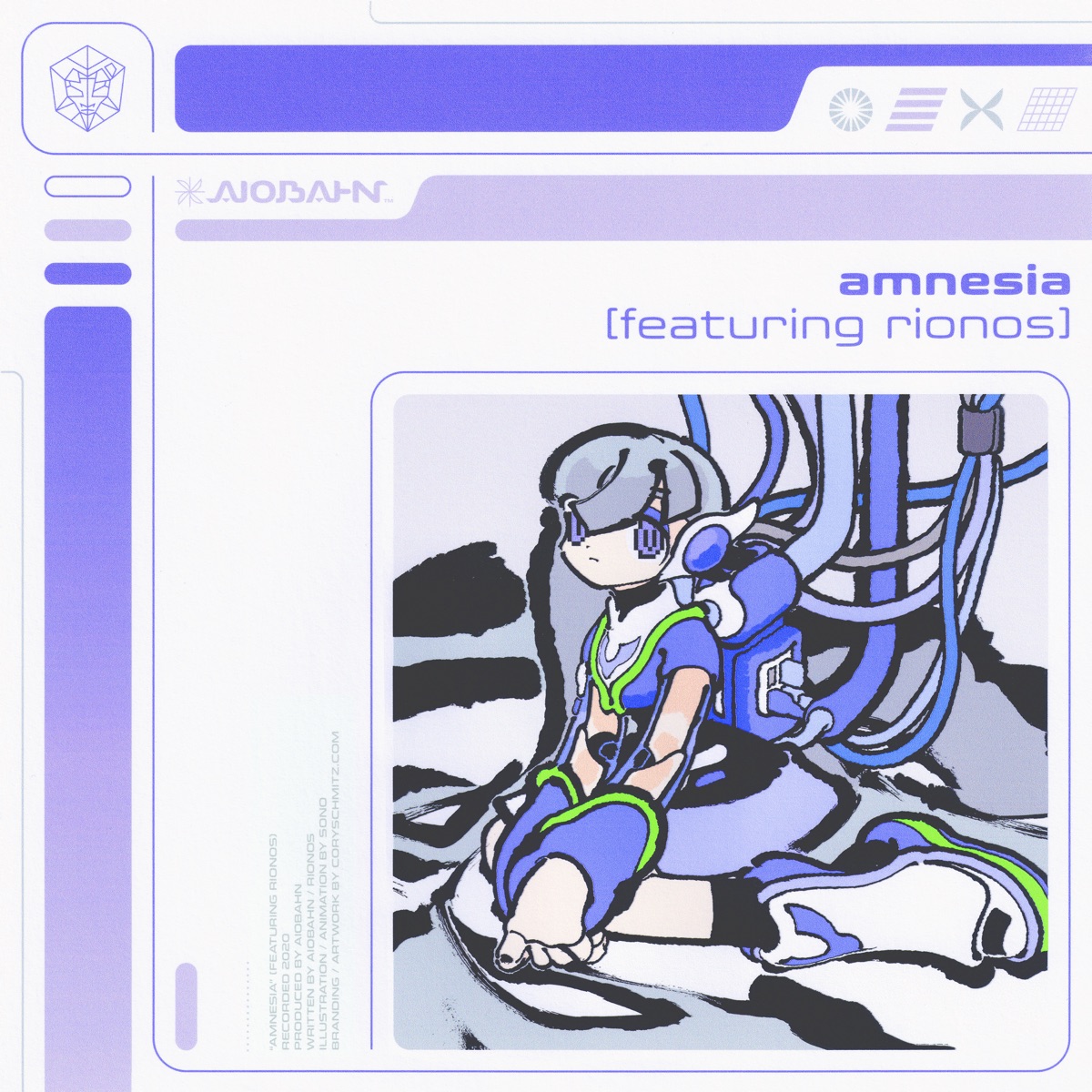 Amnesia (feat. rionos) - Single by Aiobahn album cover