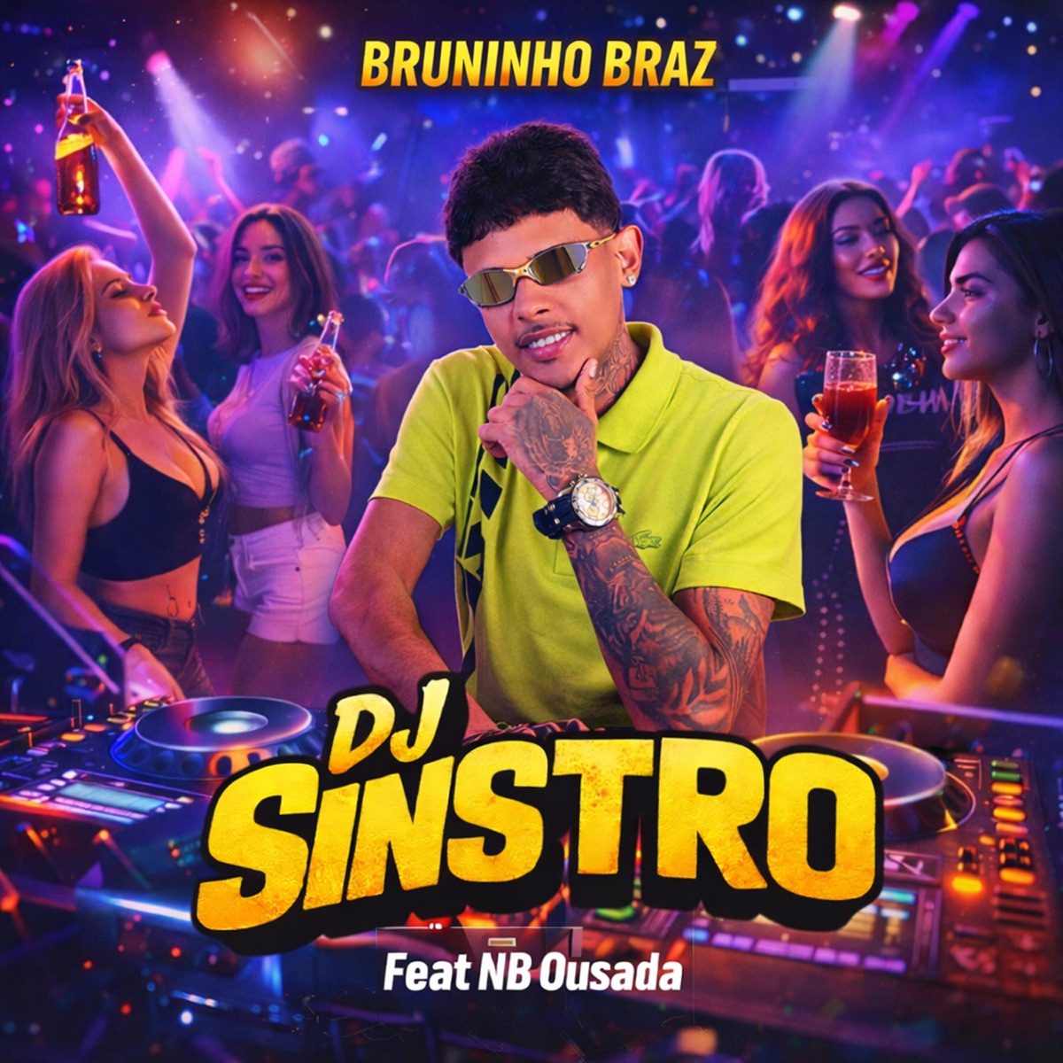 Dj Sinistro (feat. NB Ousada) - Single by Bruninho Braz album cover