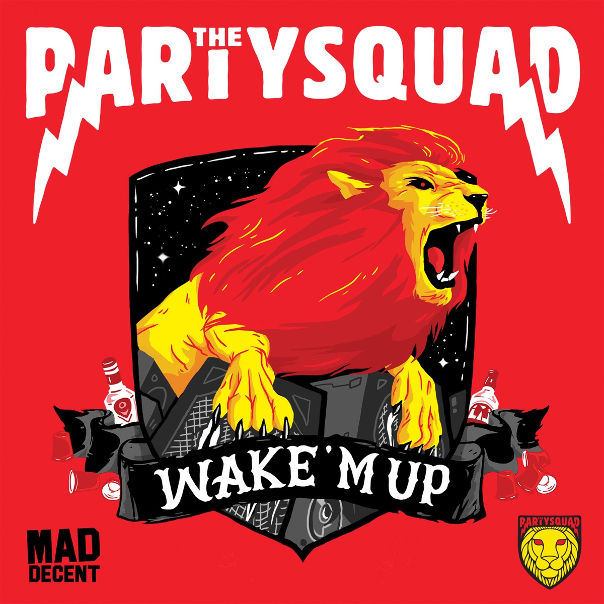 Wake 'M Up - Single by The Partysquad album cover
