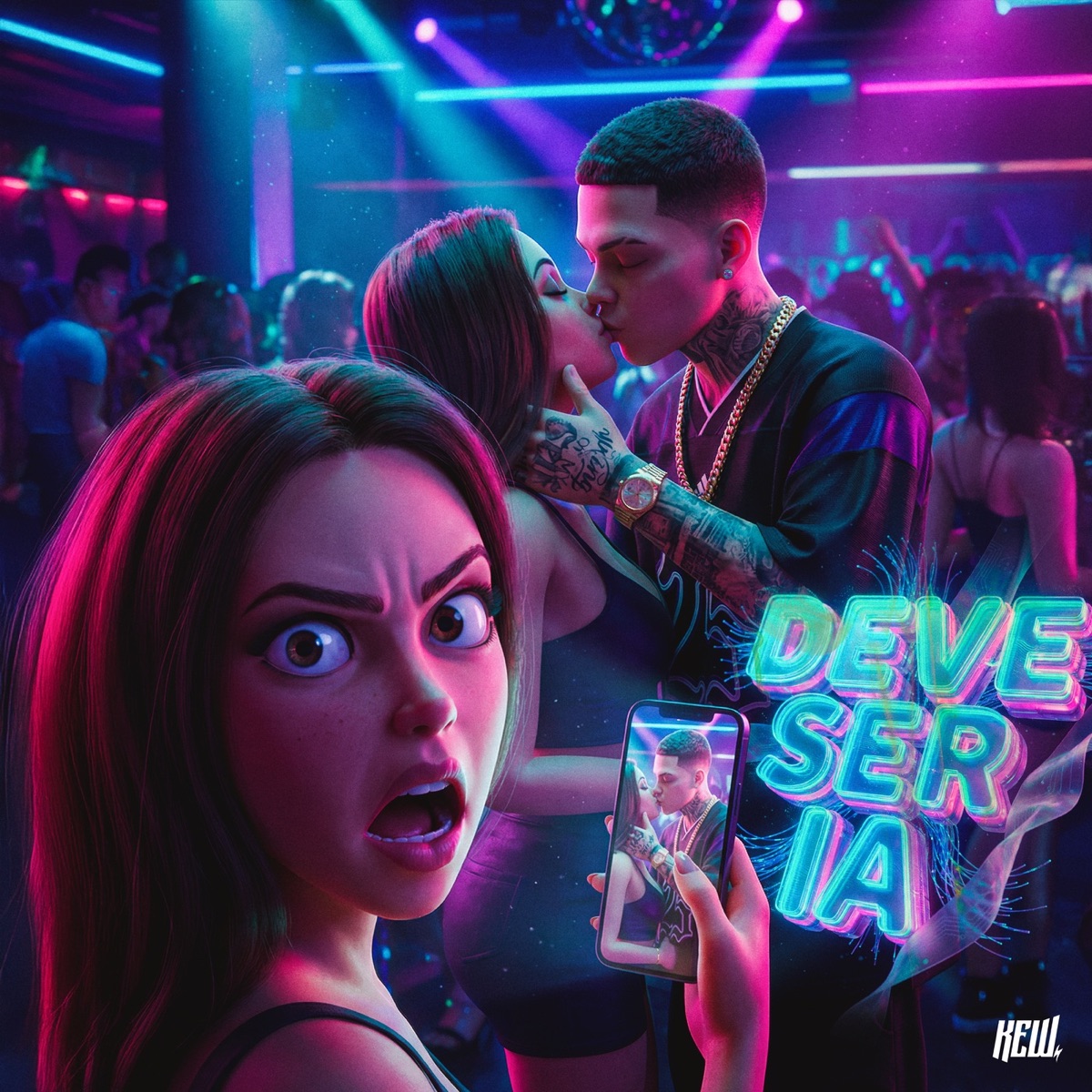 Deve Ser IA - Single by Kew & DJGILCASTRO album cover