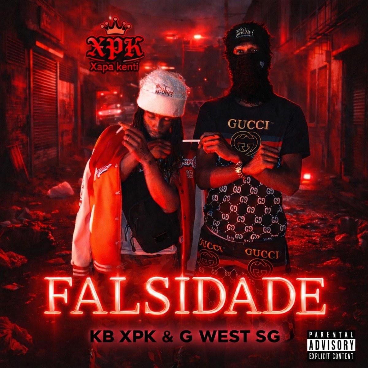 FALSIDADE (feat. KB & G west sg) - Single by Xapa kenti album cover