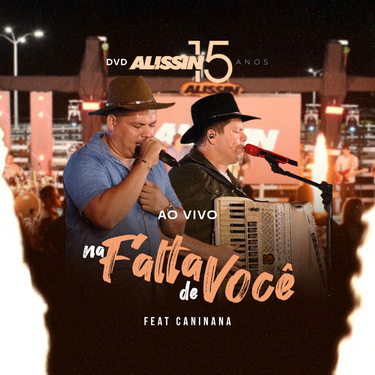 Na Falta de Você (feat. Caninana) [Ao Vivo] - Single by Alissin Vieira album cover