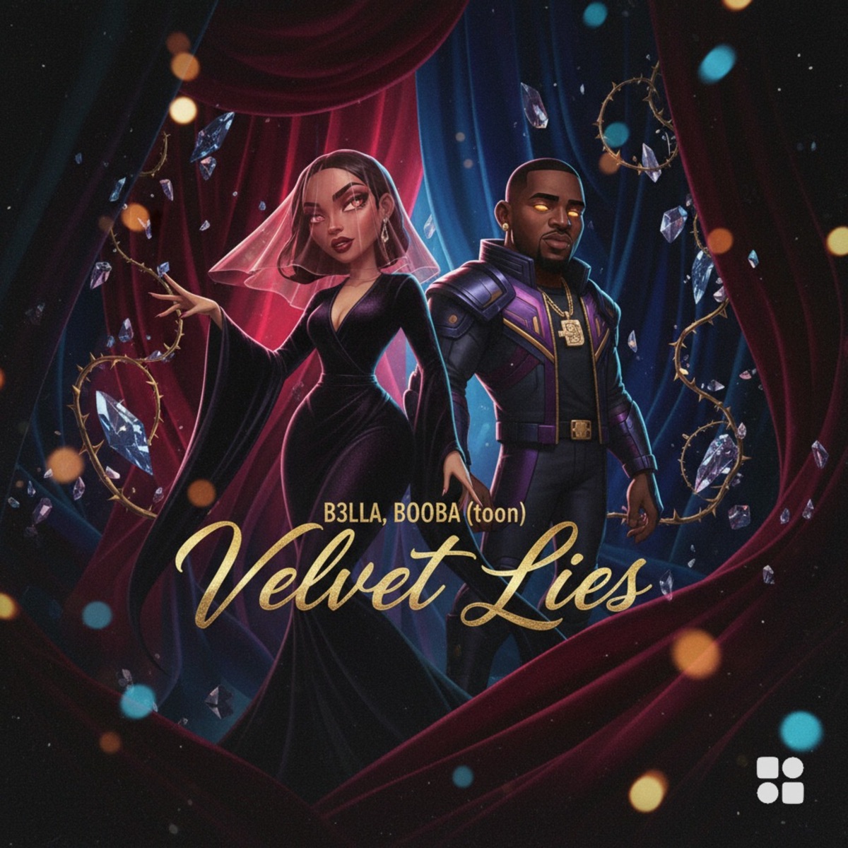 Velvet Lies - Single by B3LLA & Booba (toon) album cover