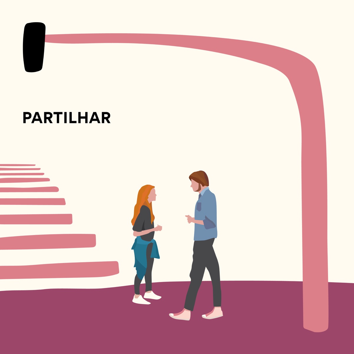 Partilhar - Single by Rubel & Anavitória album cover