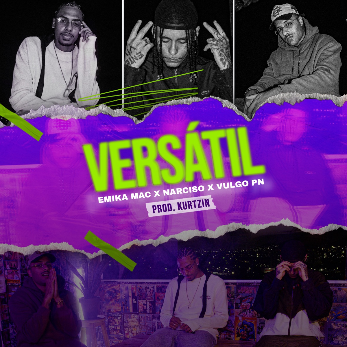 Versátil - Single by Sessions MP3, Narciso, Emika Mac & VulgoPn album cover