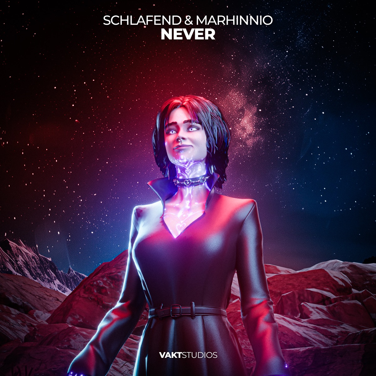 Never - Single by Schlafend, Marhinnio & Vakt Studios Records album cover