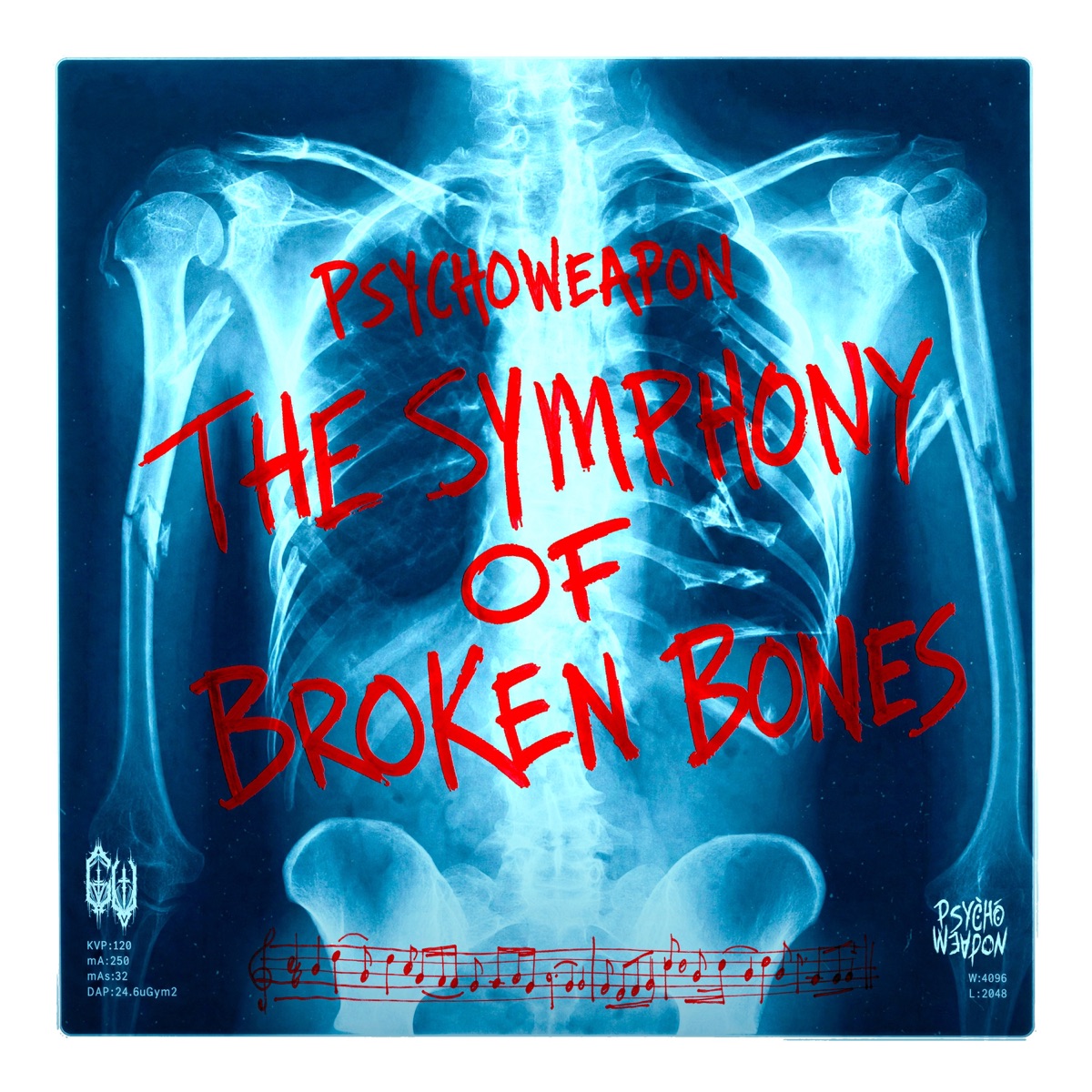 THE SYMPHONY OF BROKEN BONES - Single by Psychoweapon album cover