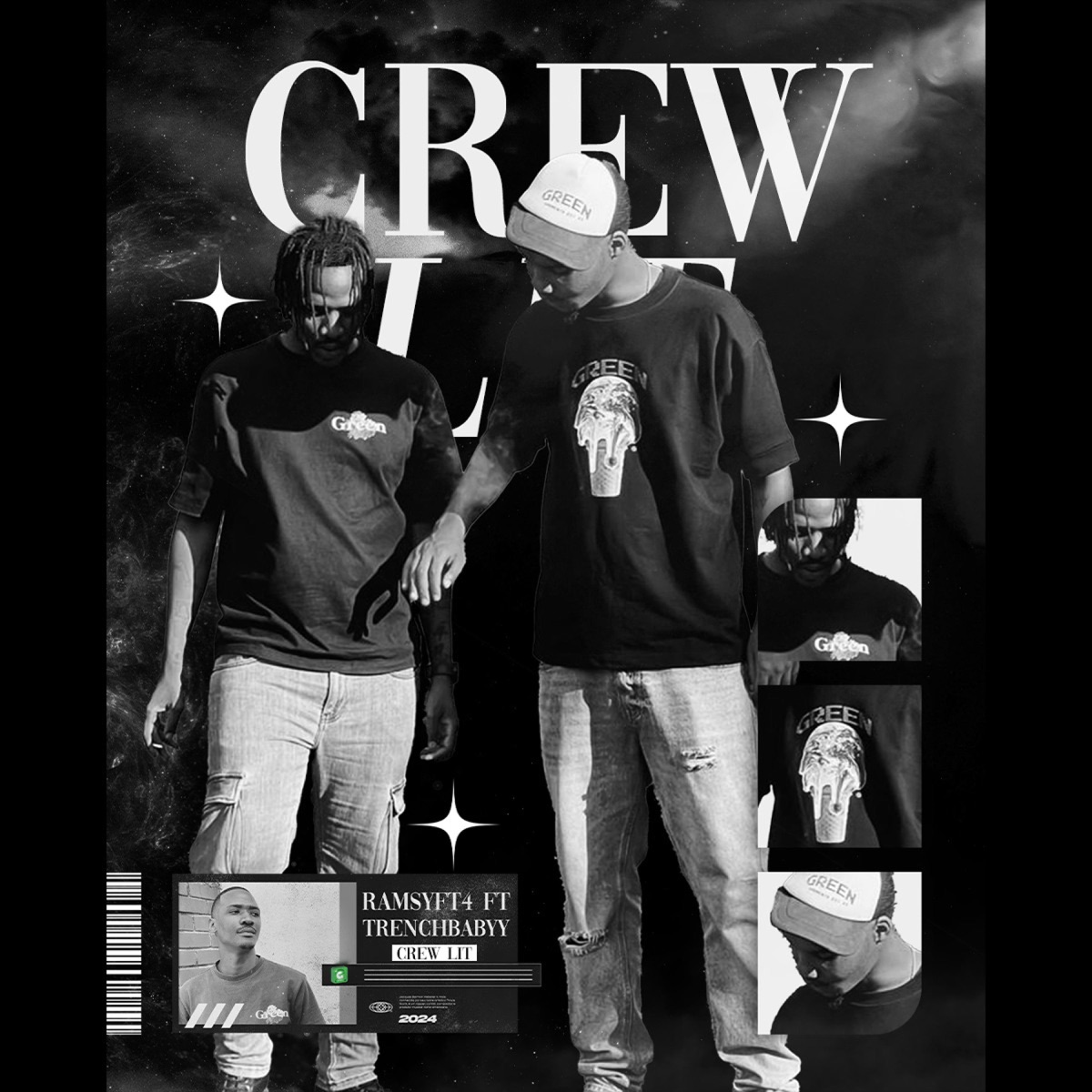 CREW LIT (feat. TrenchBabyy) - Single by RamsyFT4 album cover