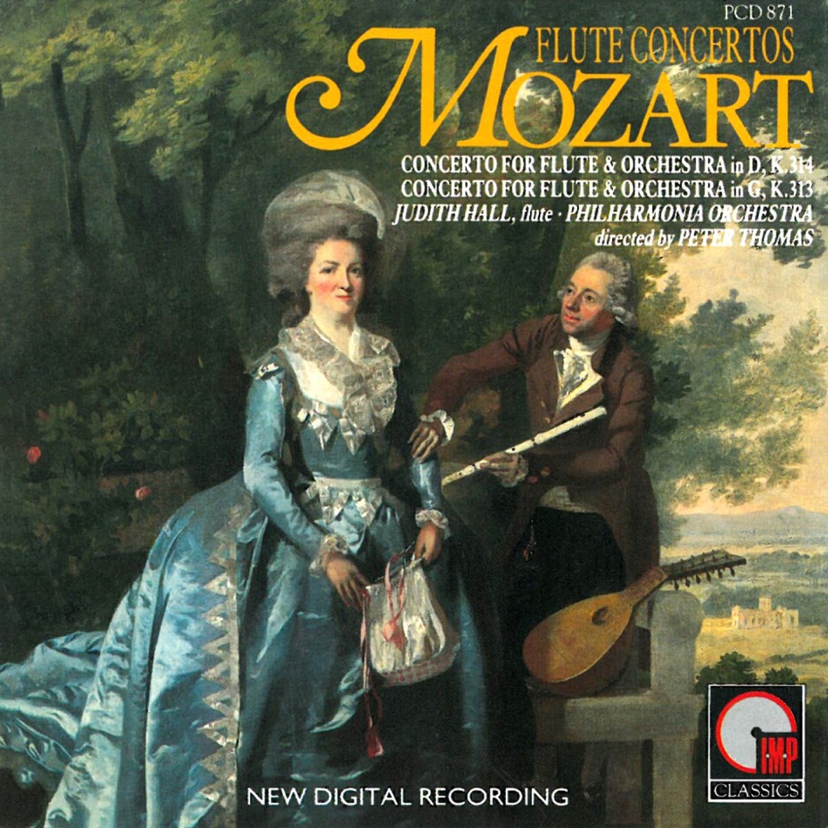Mozart: Concerto for Flute & Orchestra by Judith Hall, Philharmonia Orchestra & Peter Thomas album cover