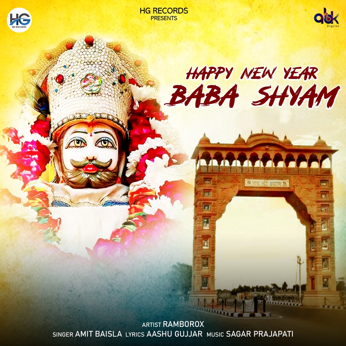 Happy New Year Baba Shyam - Single by Ramborox & Amit Baisla album cover