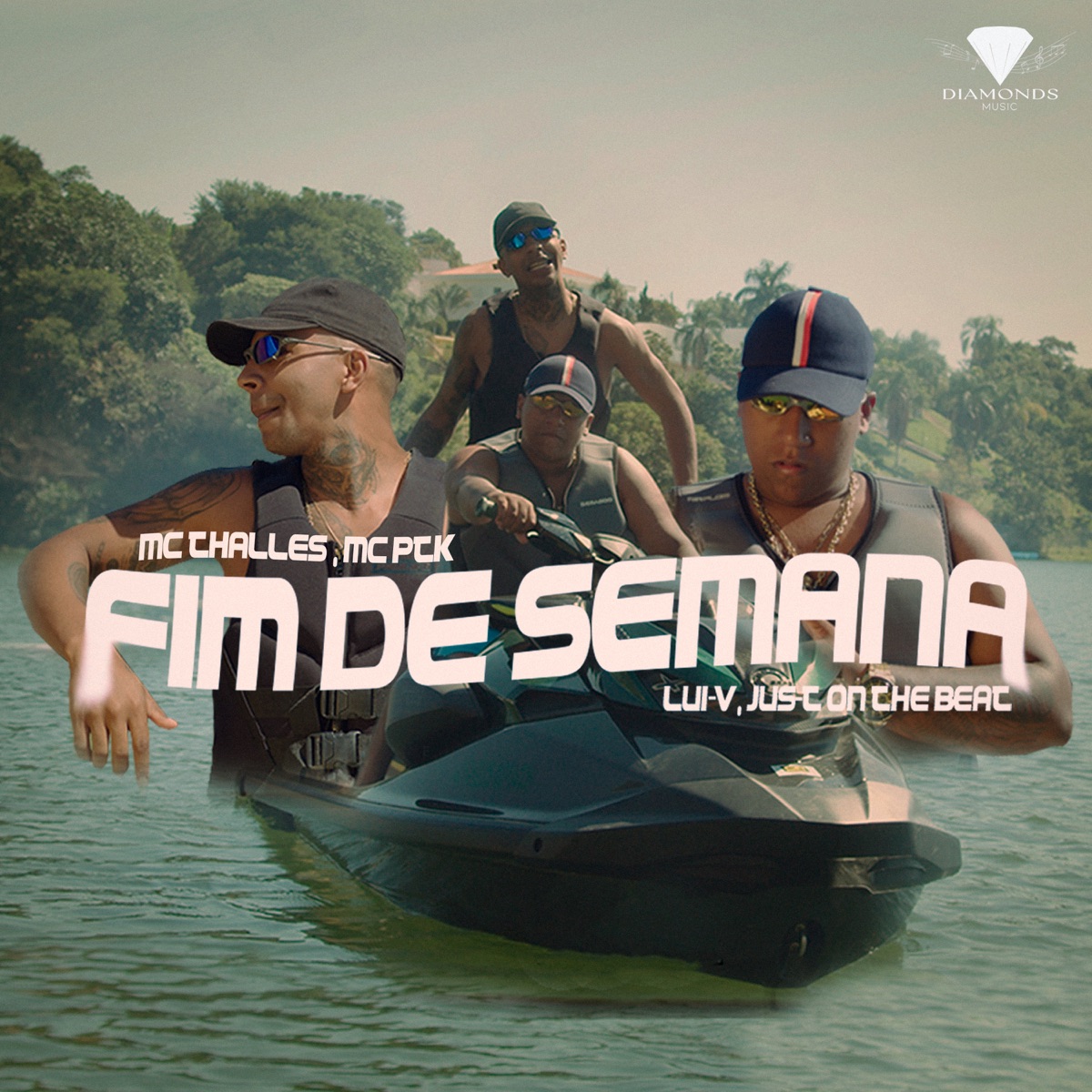 Fim de Semana (feat. Lui-V & Jus-T on the beat) - Single by MC Thalles & Mc ptk album cover
