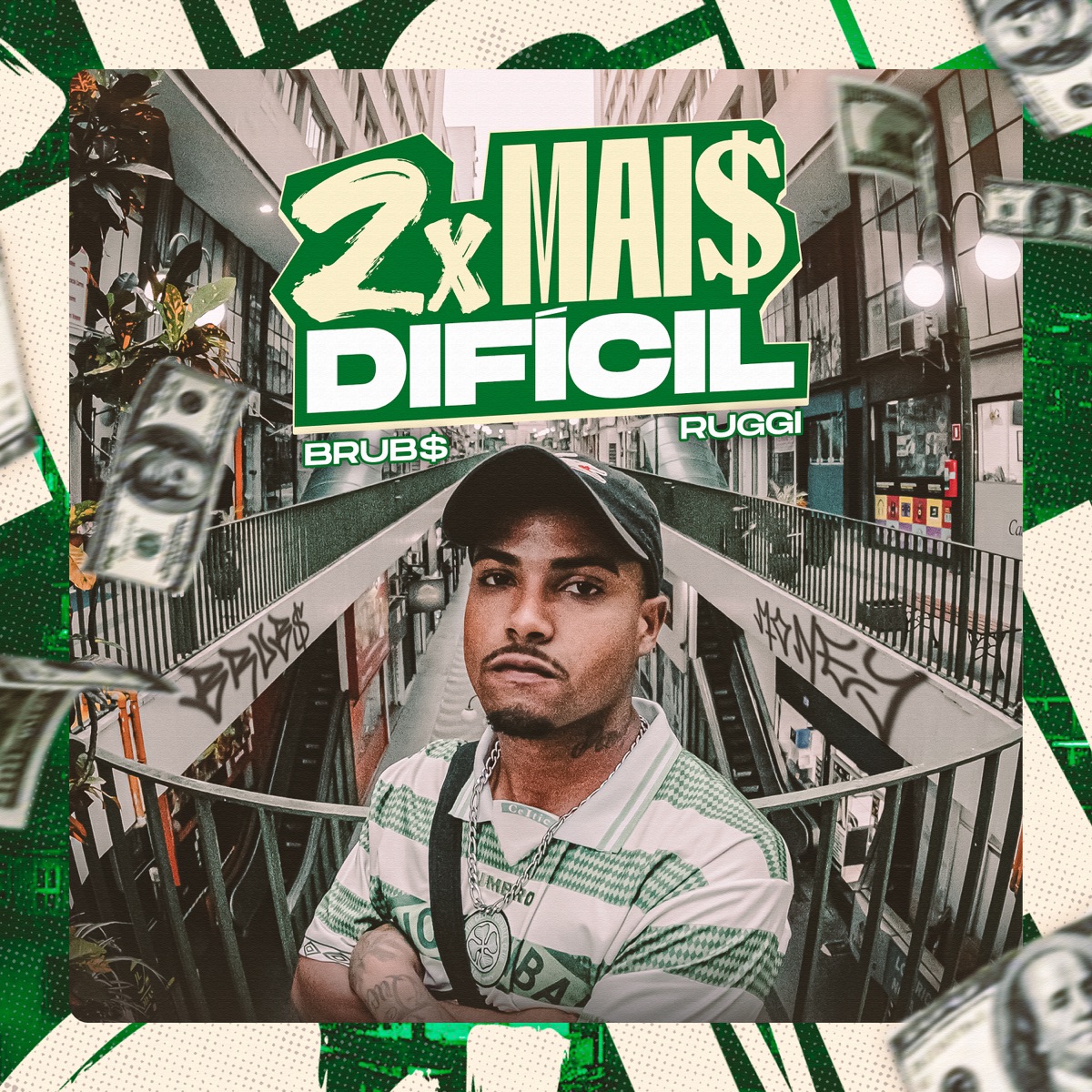 2X Mais Difícil - Single by BRUB$ & Ruggi album cover