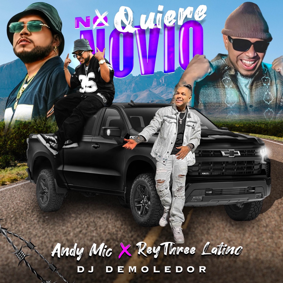 No Quiere Novio (feat. DJ PANTERA OFICIAL & Edgar Denon) - Single by DJ Demoledor, Andy Mic & Rey Three Latino album cover