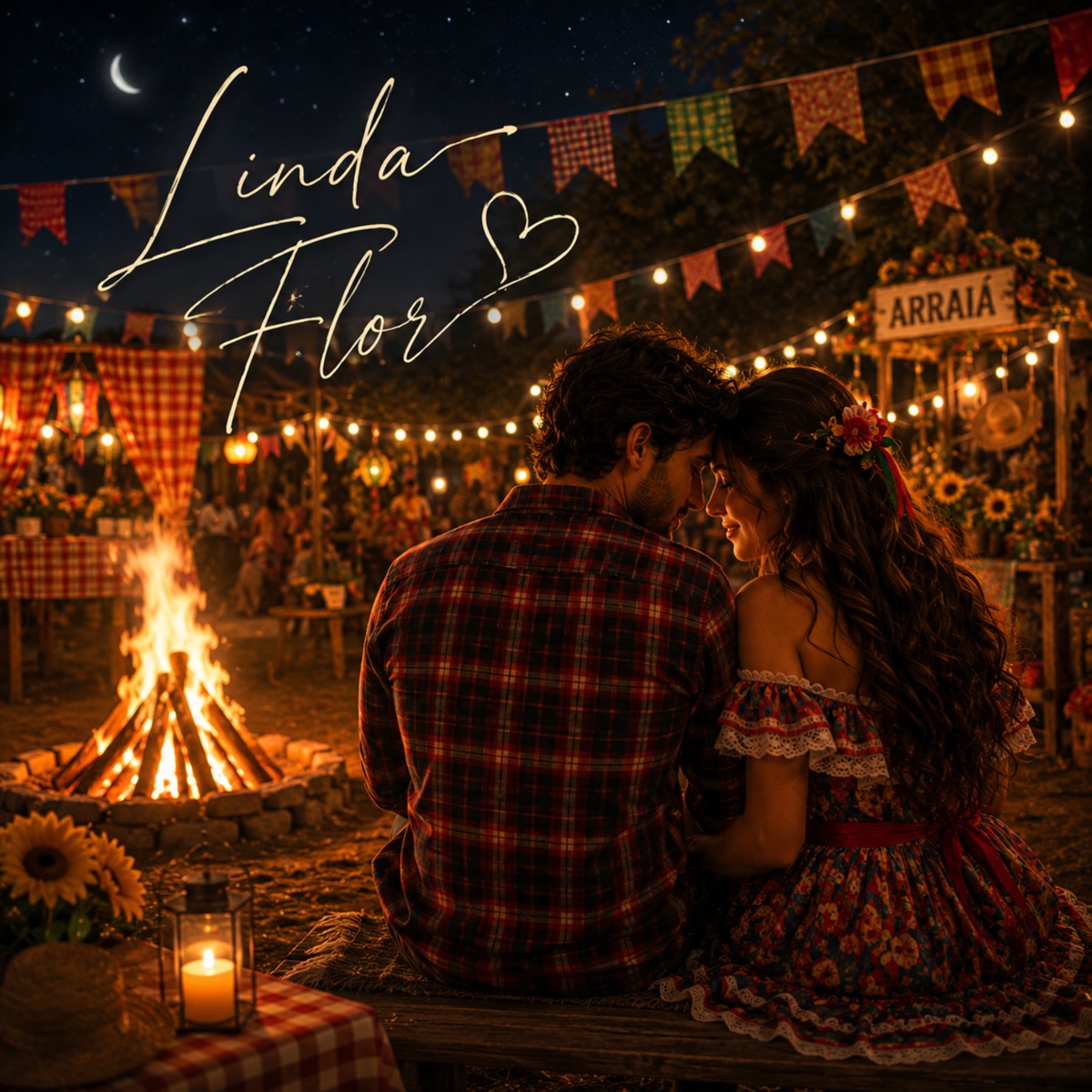 Linda Flor - Single by Márcio Oliveira album cover