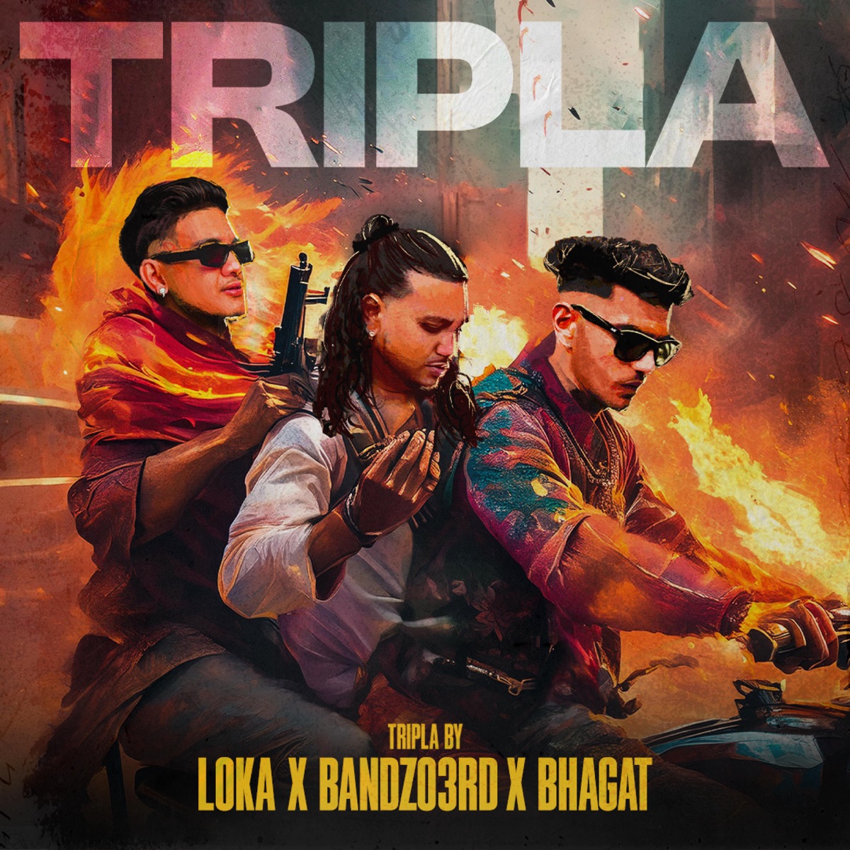 TRIPLA (feat. Loka) - Single by Official Bhagat & Bandzo3rd album cover