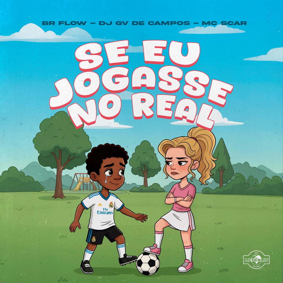Se Eu Jogasse no Real - Single by Br Flow, Mc Scar & Dj Gv de Campos album cover