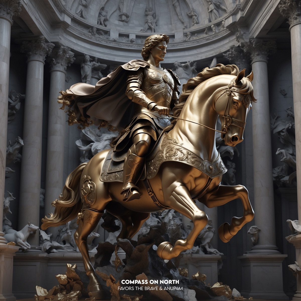 Compass On North - Single by Favors The Brave & Anup4m album cover