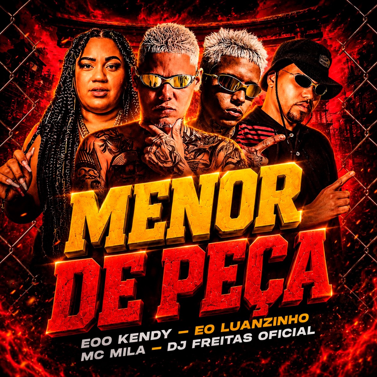 Menor de Peça - Single by Mc Mila, eoo kendy & eo luanzinho album cover