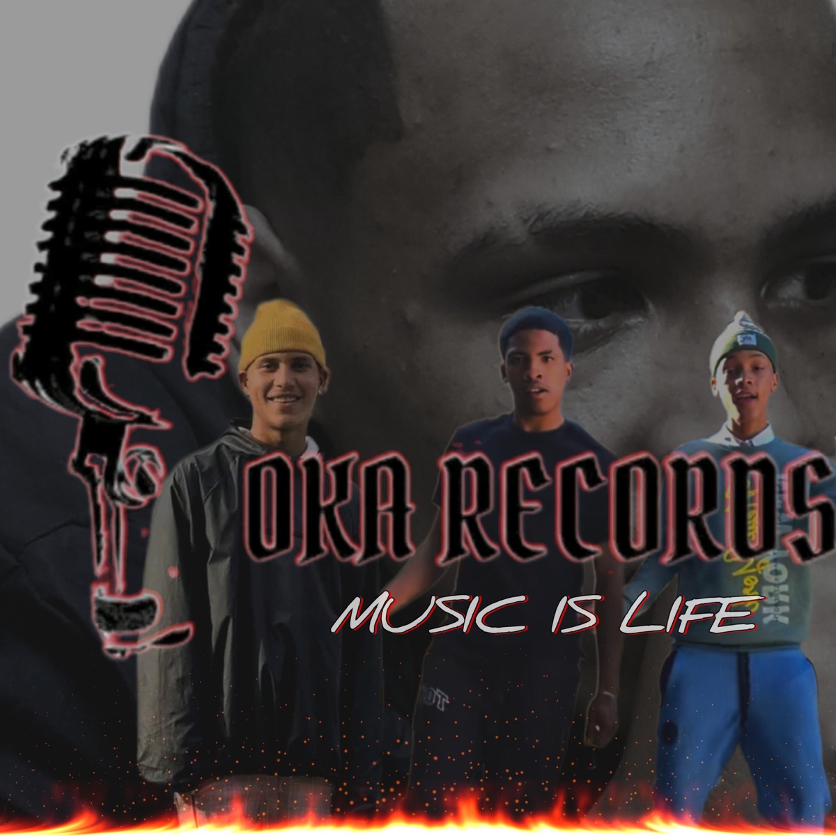 MUSIC IS LIFE by Oka Records album cover