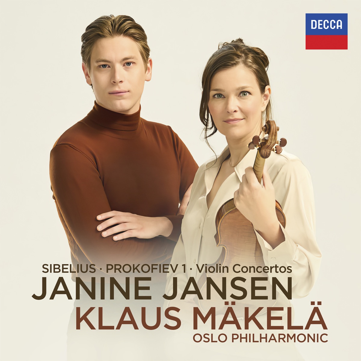 Sibelius: Violin Concerto; Prokofiev: Violin Concerto No. 1 by Janine Jansen, Oslo Philharmonic & Klaus Mäkelä album cover