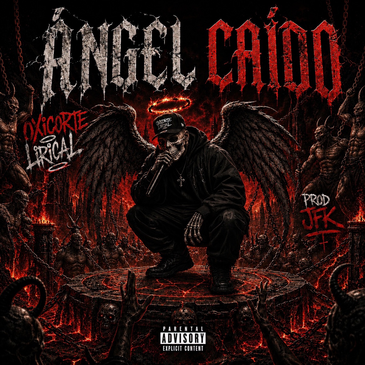 Ángel Caído - Single by Oxicorte Lirical album cover