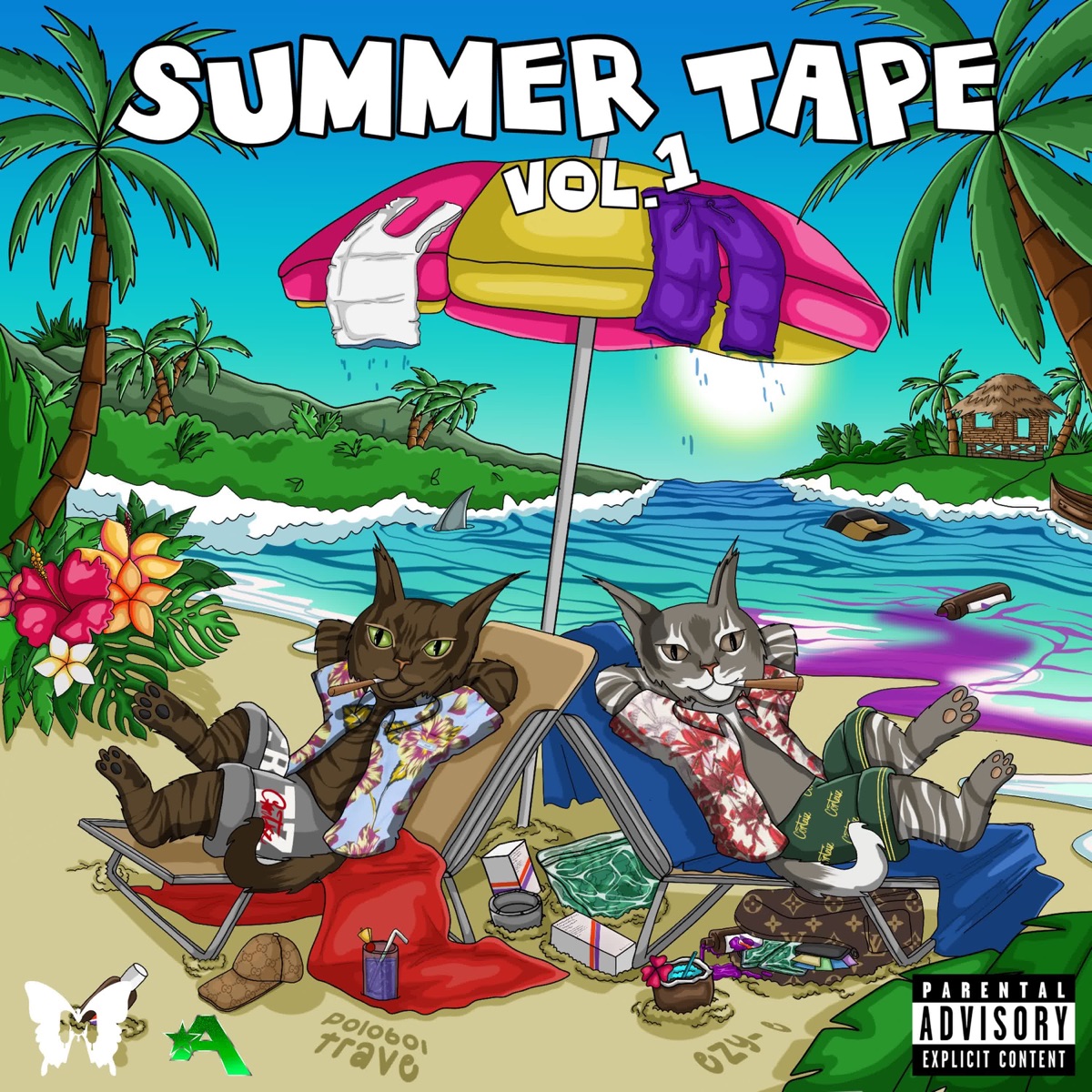 Summer Tape Vol. 1 - EP by Ezy-E & Poloboi Trave album cover