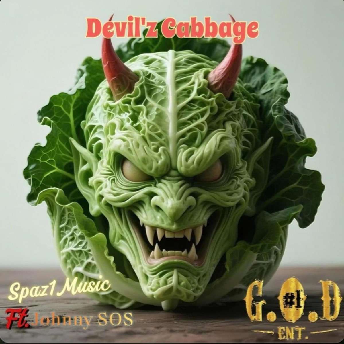 Devil'z Cabbage (feat. JohnnySOS) - Single by Spaz1Music album cover