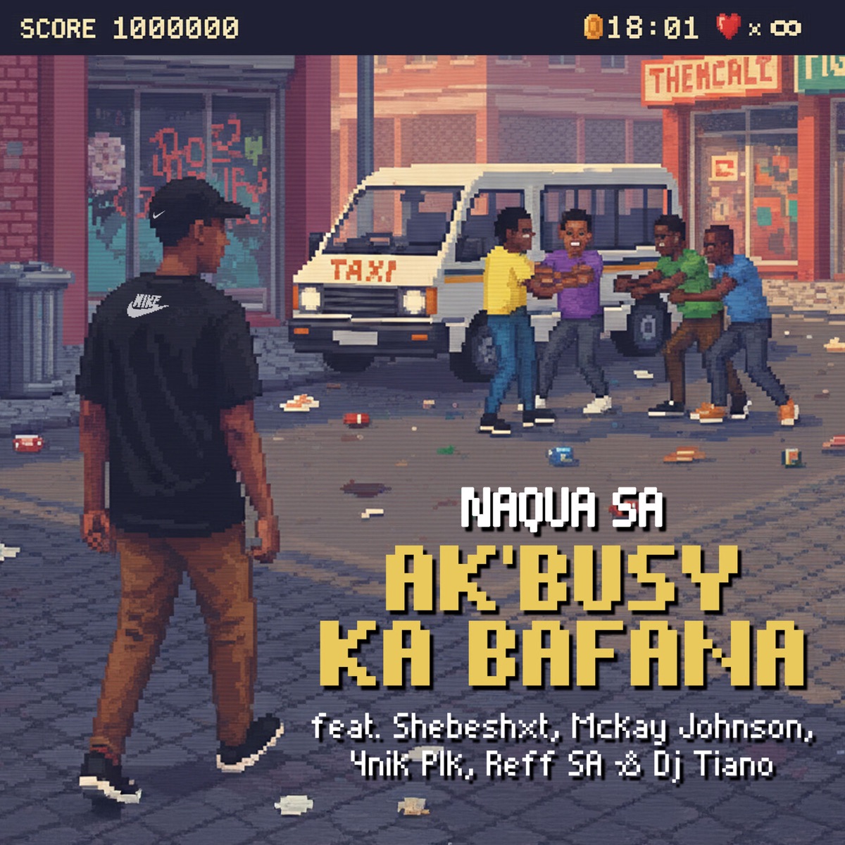 Ak'Busy Ka Bafana (feat. Shebeshxt, McKay Johnson, 4nik Plk, Reff SA & DJ Tiano) - Single by Naqua SA album cover